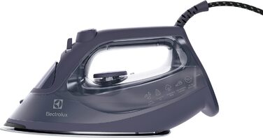 Праска Electrolux Refine 600 E6SI1-4MN, парова, 2500 Вт, автоматичне вимкнення, антипригарна підошва, самоочищення, захист від капання, 2 м кабель, синя