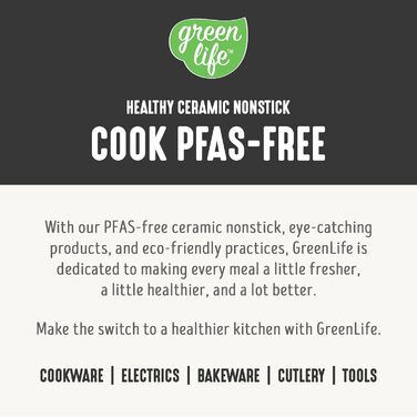 Набір керамічного посуду GreenLife GranitChef 8 предметів, індукція, без PFOA, небесно-блакитний