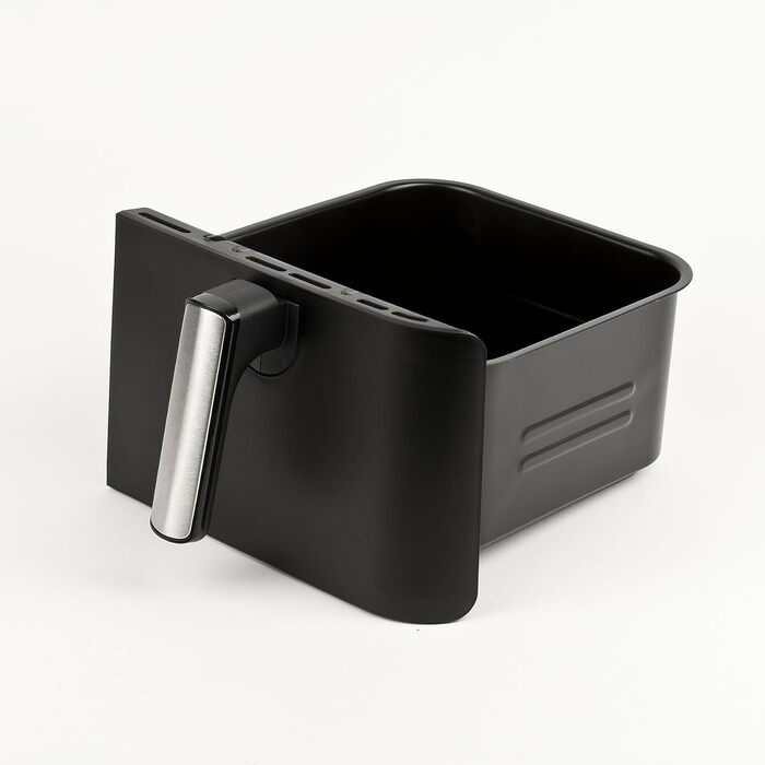 Аерофритюрниця Girmi FG26 Ecofrit Bis з двома зонами приготування, 9 л, 2400 Вт, цифровий дисплей, антипригарне покриття, чорна