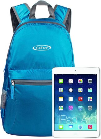 Рюкзак G4Free 20/40 л водонепроникний, ультралегкий, складаний для трекінгу, походів, кемпінгу та подорожей, для жінок і чоловіків, блакитний