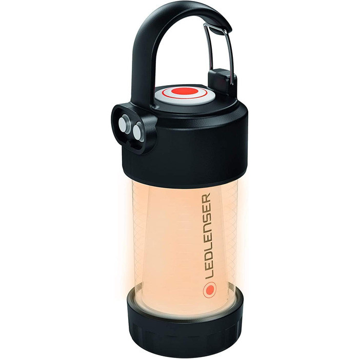 Ліхтар Ledlenser ML4 Warm Light LED, акумуляторний, 300 люмен, до 40 годин, червоне світло, карабін, для кемпінгу та вулиці