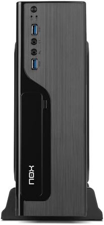 Корпус для ПК NOX LITE070 Mini-Tower з блоком живлення 500 Вт, USB 3.0, вентилятор 80 мм, підтримка Micro ATX/ITX, чорний, передня панель з шліфованим покриттям