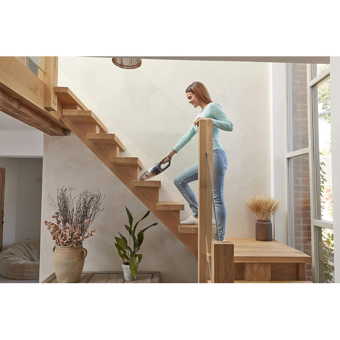 Автомобільний пилосос Black+Decker Dustbuster Flexi PD1200AV 12V, безмішковий, з гнучким шлангом, насадками та адаптером для прикурювача