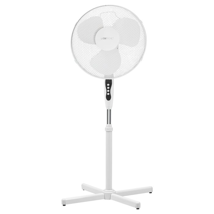 Вентилятор Clatronic VL 3603 S білий, 40 см, з функцією повороту та регулюванням висоти, 3 швидкості