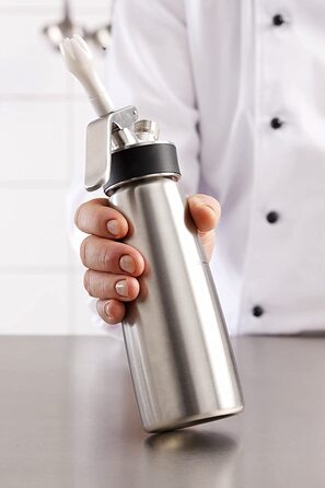 Сифон для збивання вершків iSi Cream Profi Whip 1L, нержавіюча сталь, для вершків і холодних соусів, зручний для посудомийної машини