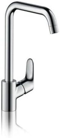 Змішувач кухонний Hansgrohe Focus M41 матовий чорний, високий вилив 260 мм, поворотний на 360°