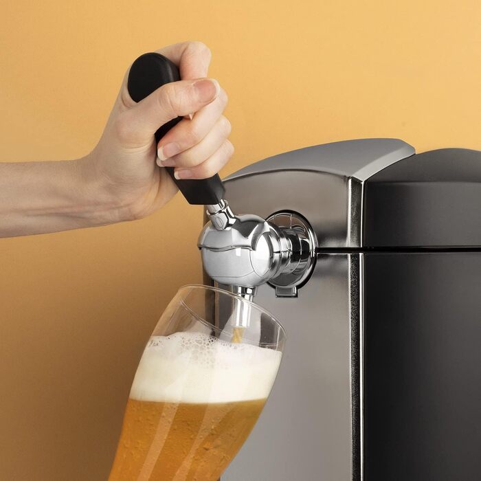 H.Koenig Bierzapfanlage BW1778: Система для пива з нержавіючої сталі, інтегрована охолодження 4°C, сумісна з 5л кегами, професійне використання