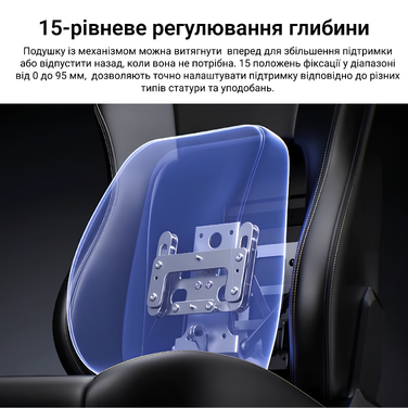 Крісло геймерське ігрове Anda Seat Phantom 4 L до 90 кг Gray Fabric (AD18YSD-72-G-F-G01)