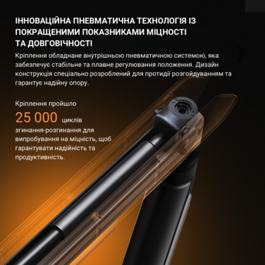Настільне кріплення для монітора Anda Seat Stealth Pro II RGB 17’’-42’’ Black