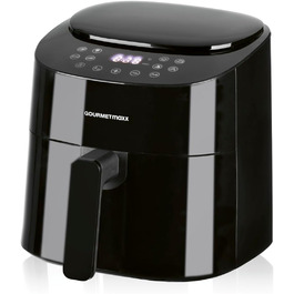 Аерофритюрниця GOURMETmaxx 4,5 л, 1400 Вт, 8 програм, чорна, маложирне приготування, таймер, автоматичне вимкнення