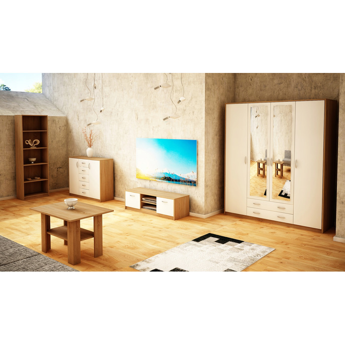 Стелаж Meble Bestseller 39 x 180 x 35 см, дуб вотан / графіт