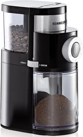 Кавоварка Moccamaster KBG Select 1.25 л 1520 Вт матова чорна + кавомолка Rommelsbacher EKM 200, 250 г, 110 Вт, комплект для приготування кави