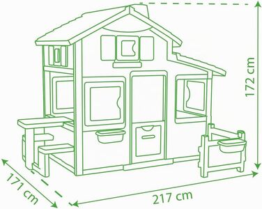Дитячий будиночок Smoby Neo Friends Haus - для хлопчиків та дівчаток від 3 років, розширюваний, для вулиці та в приміщенні