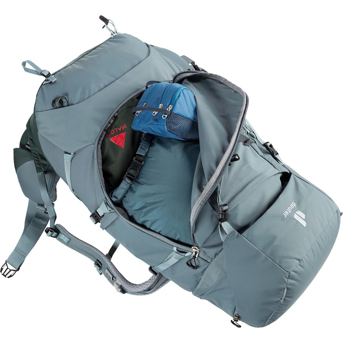 Жіночий трекінговий рюкзак Deuter Aircontact Core 45+10 SL, 45+10 л, shale-ivy, модель 2024