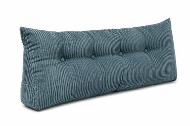 Подушка для спини Chilly Pilley® з підтримкою, для читання в ліжку, диванна подушка, спинка для ліжка, багато кольорів (140x50x20 см, Бірюзовий)