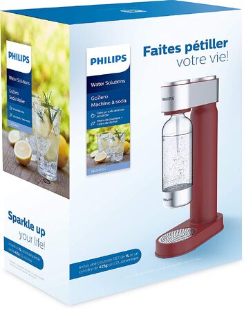 Сифон для газування води Philips GoZero ADD4902BK/10, пластиковий, 1 л, чорний