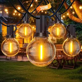 Гірлянда світлодіодна вулична 45.7м 150 LED 24V для вулиці, саду, вечірок, декору
