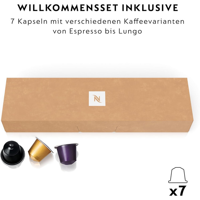 Кавомашина Nespresso Essenza Mini Krups чорна, 19 бар, капсульна, 0.6л, енергозбереження, XN1108
