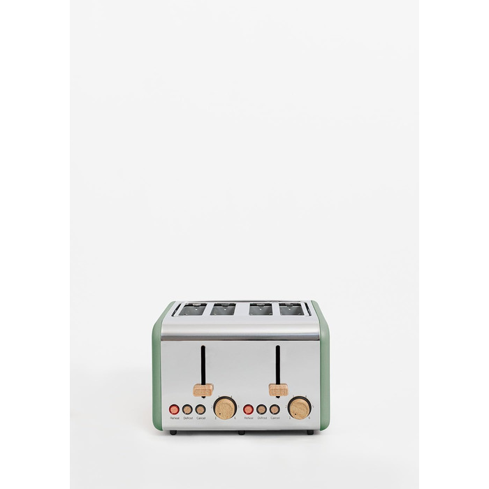 Тостер CREATE TOAST Retro Doble Салатовий - 6 режимів, підігрів, розморожування, термостат, 750W