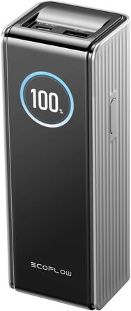 EcoFlow Rapid Powerbank 25000 mAh 170W: портативний зарядний пристрій з вбудованим кабелем, USB-C 100W, для iPhone, Samsung, MacBook та іншого