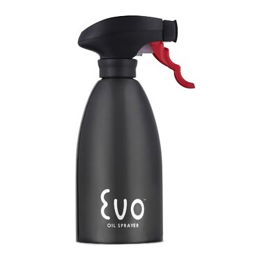 Спрей-диспенсер для олії Evo Oil Sprayer 8113BLK, пляшка з чорної нержавіючої сталі для кулінарних та оливкових олій, 473 мл
