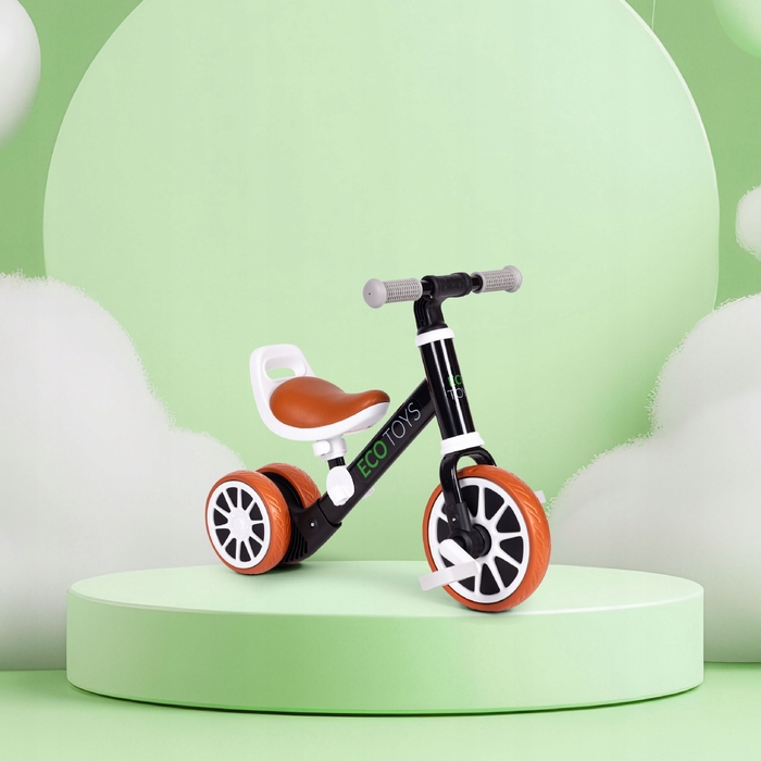 Беговел-машинка 2в1 з педалями ECOTOYS, чорний