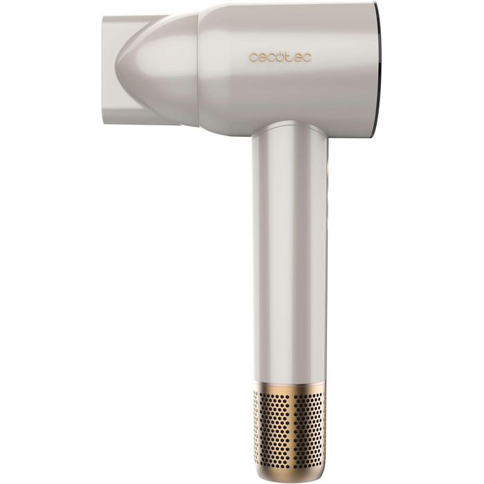 Фен Cecotec Ionicare Rockstar Nano Iontech Champagne з плазмою, 110 000 об/хв, дисплеєм та функцією збереження налаштувань