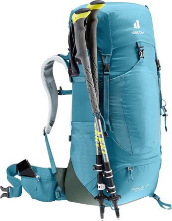 Рюкзак для трекінгу Deuter Aircontact Lite 35+10 SL для жінок, легкий, Lagoon-ivy, 35+10 л