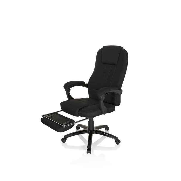 Крісло для керівника RELAX CL190 з підставкою для ніг тканина чорний mybuero