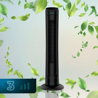 Вентилятор вежний Cecotec EnergySilence 9090 Skyline з пультом та таймером, 45 Вт, 102 см, чорний
