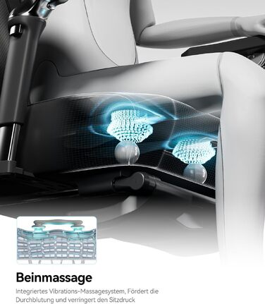 Ігрове крісло AutoFull M6 Ultra 2.0 з функцією масажу, чорне