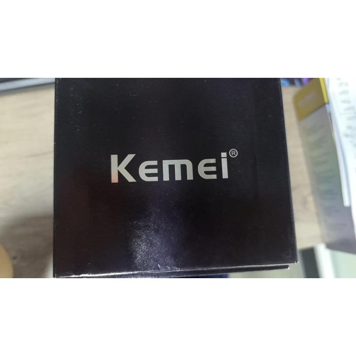 Kemei 2296 професійна машинка для стрижки волосся і бороди, бездротова, T-подібний лезо, USB-зарядка, чорна