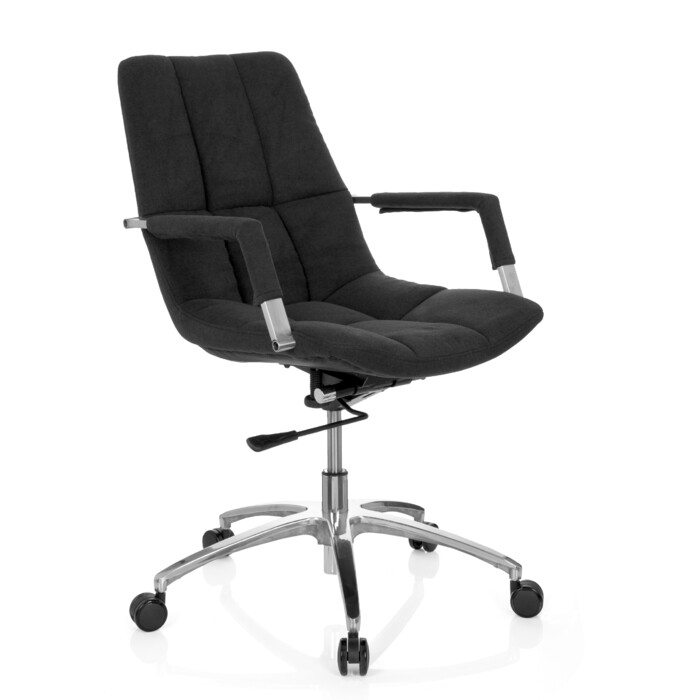 Офісне крісло / обертове крісло SARANTO тканина чорний hjh OFFICE