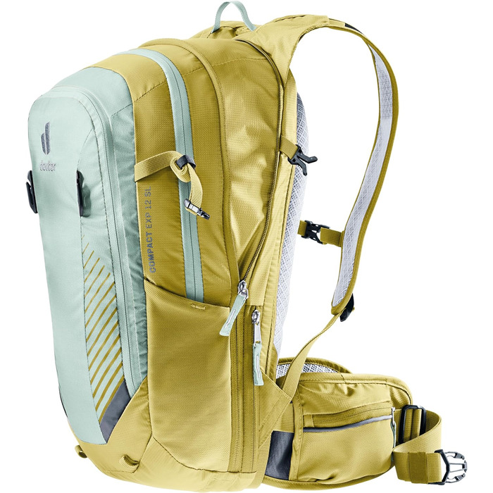 Жіночий велосипедний рюкзак Deuter Compact EXP 12 SL 12 л, блакитний/лаймовий