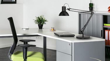 Настільна лампа Unilux Success LED 80, змінна LED E27, чорна, зі струбциною та підставкою