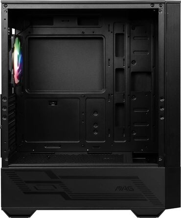 Корпус MSI MAG Forge 110R Mid-Tower ATX, чорний, з RGB підсвічуванням, 2x USB 3.0, 1x 120мм A-RGB вентилятор