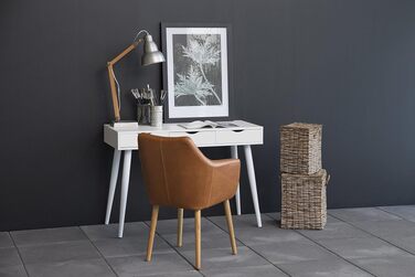 Письмовий стіл Ivar AC Design білий MDF 50x110x77 см