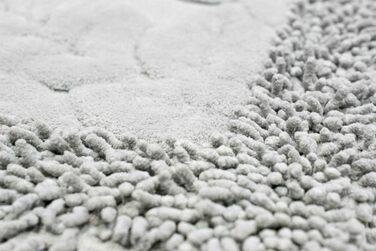 Набір килимків для ванної Teppich-Traum, 2 шт, рожевий, з листковим дизайном, розміри 50x60 см і 60x100 см, машинне прання