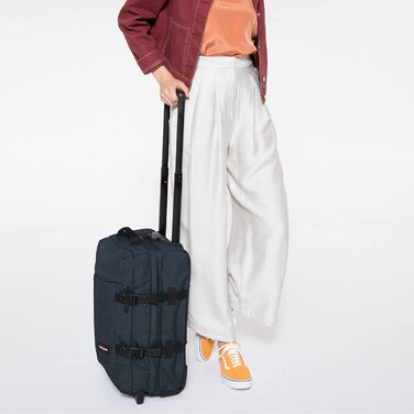 Валіза Eastpak TRANVERZ S 42 л, 51×32,5×23 см, синя джинсова