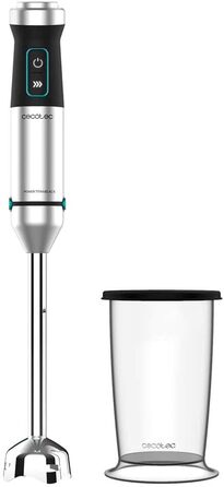 Блендер Cecotec Stabmixer Power TitanBlack 1500 XL Cream: 1500 Вт, технологія CrossBlades, титанове покриття, XL-ніжка, захист від бризок, 2 насадки