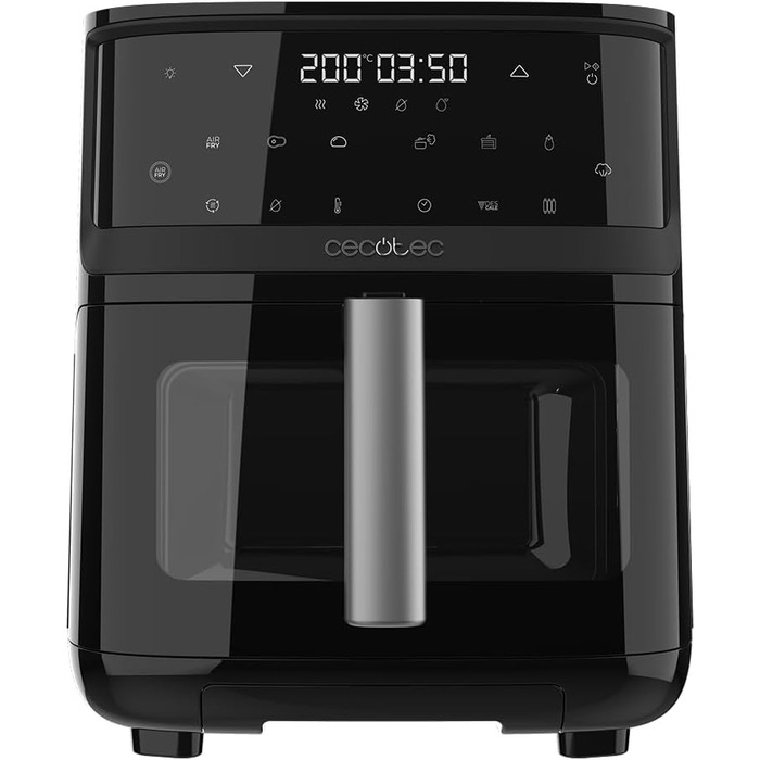 Аерофритюрниця без олії Cecotec Cecofry Mist 7000, 7 л, 1700 Вт, 4-в-1: фритюрниця, пароварка, ферментер, сушарка, 1,4 л резервуар для води, 8 програм, 40-200°C