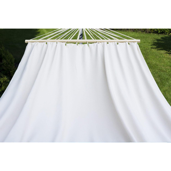 Підвісна гамак Potenza Outdoor з підставкою для 2 осіб, XXL 220x160 см, витримує до 200 кг, стійкий до погодних умов (колір: Santia-ecru, підставка: зелена)