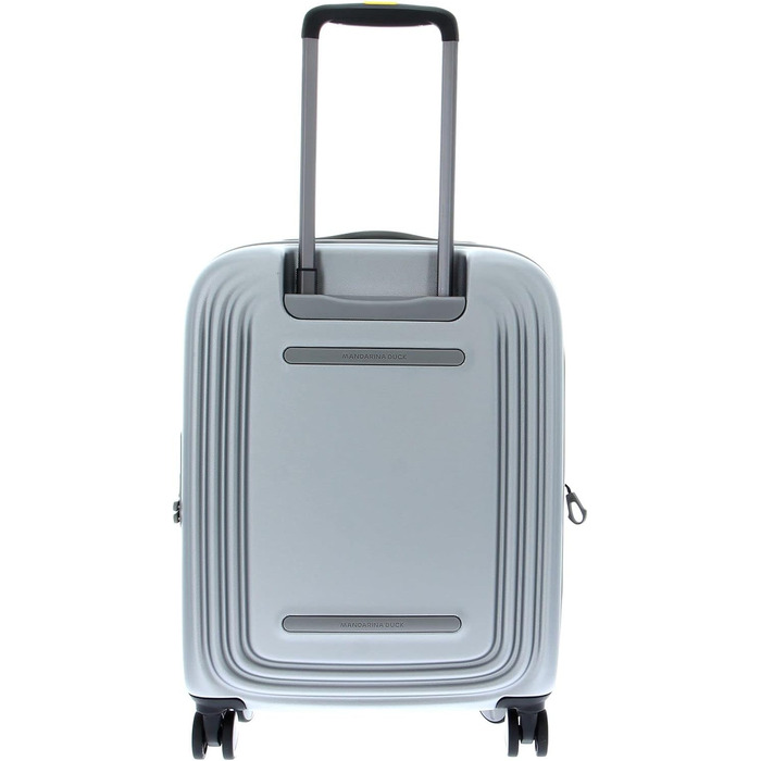 Валіза Mandarina Duck Logoduck на колесах, 40x55x20/23 см, срібляста, пластик
