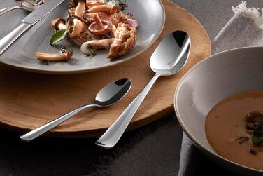 Набір столових приборів ZWILLING Swing, 30 предметів, для 6 осіб, нержавіюча сталь 18/10, полірування, можна мити в посудомийній машині, сріблястий