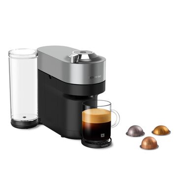 Кавомашина Nespresso Krups Vertuo Pop XN930T Титан 560 мл, капсульна, автоматичне розпізнавання капсул, 4 розміри чашок