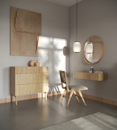 Підвісний туалетний столик Nolie з шухлядою, 110 см, Дуб олійований - Selsey Design