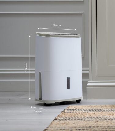 Meaco MeacoDry Arete® Two 25L: Повітряний осушувач та очищувач з HEPA-фільтром H13, Wi-Fi, інтелектуальні режими (Pebble Grey)