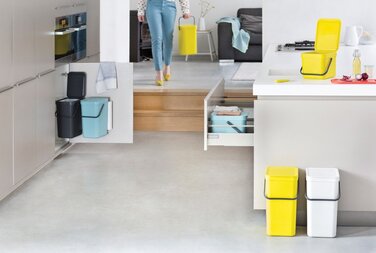 Контейнер для сміття сірий 12 л Sort&Go Brabantia