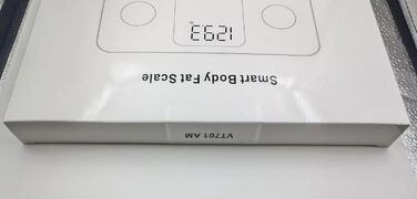 Ваги для вимірювання жирової маси тіла Vitafit з Bluetooth та додатком, 180 кг, чорні, аналізатор складу тіла, індекс маси тіла, м'язова маса
