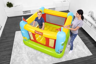 Надувний батут Bestway Fisher-Price Bouncetastic 175x173x135 см для дітей